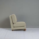 Perch Slipper Armchair in Intelligent Velvet Moonstone, Side View - NiX