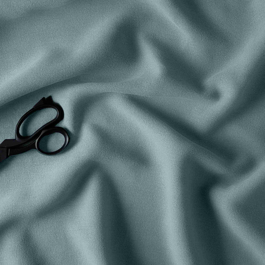 Laidback Linen Cerulean, Fabric With Scissor - NiX