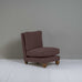 image of Perch Slipper Armchair in Laidback Linen Damson