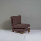 Perch Slipper Armchair in Laidback Linen Damson - NiX