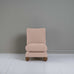 image of Perch Slipper Armchair in Laidback Linen Dusky Pink