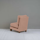 Perch Slipper Armchair in Laidback Linen Roseberry, Back View - NiX