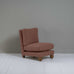 image of Perch Slipper Armchair in Laidback Linen Sweet Briar