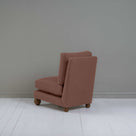 Perch Slipper Armchair in Laidback Linen Sweet Briar, Back View - NiX
