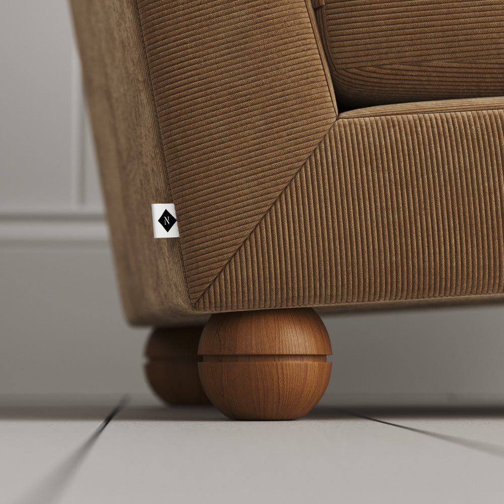 Perch Armchair in Classic Corduroy Stone Beige