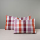 Large & Medium Rectangle Lollop Cushion in Red Cotton, Berry  NiX By Nicola Harding & Co.