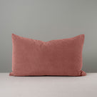 Front Side of Large Rectangle Lollop Cushion in Pink(Damson) Velvet - NiX