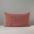 Back Side of Large Rectangle Lollop Cushion in Pink(Damson) Velvet With 2 Button