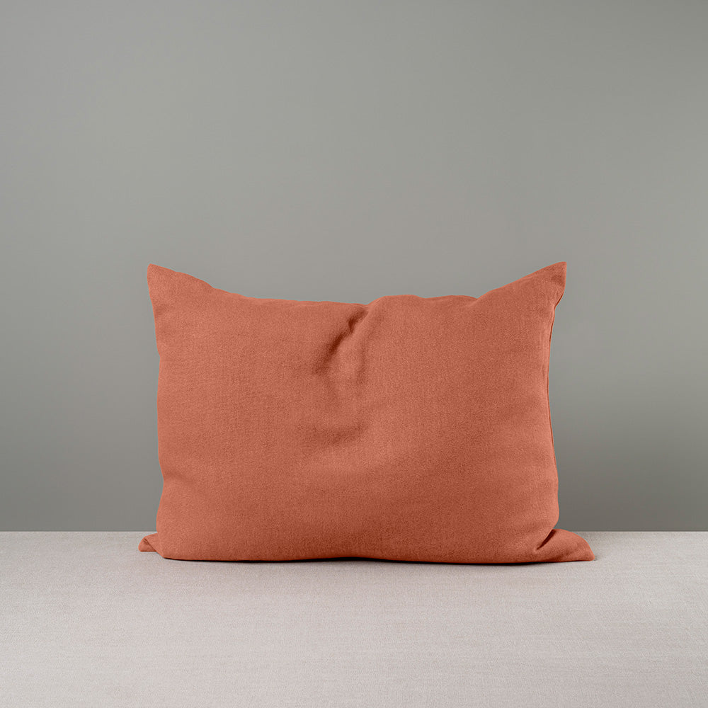 Front Side of Medium Red(Cayenne) Rectangle Lollop Cushion aka Throw Pillows