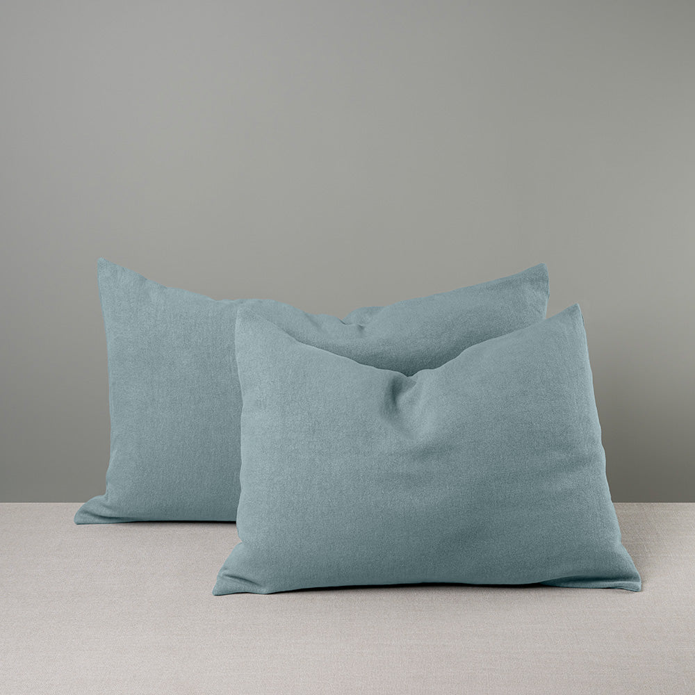 Rectangle Lollop Cushion in Laidback Linen, Cerulean