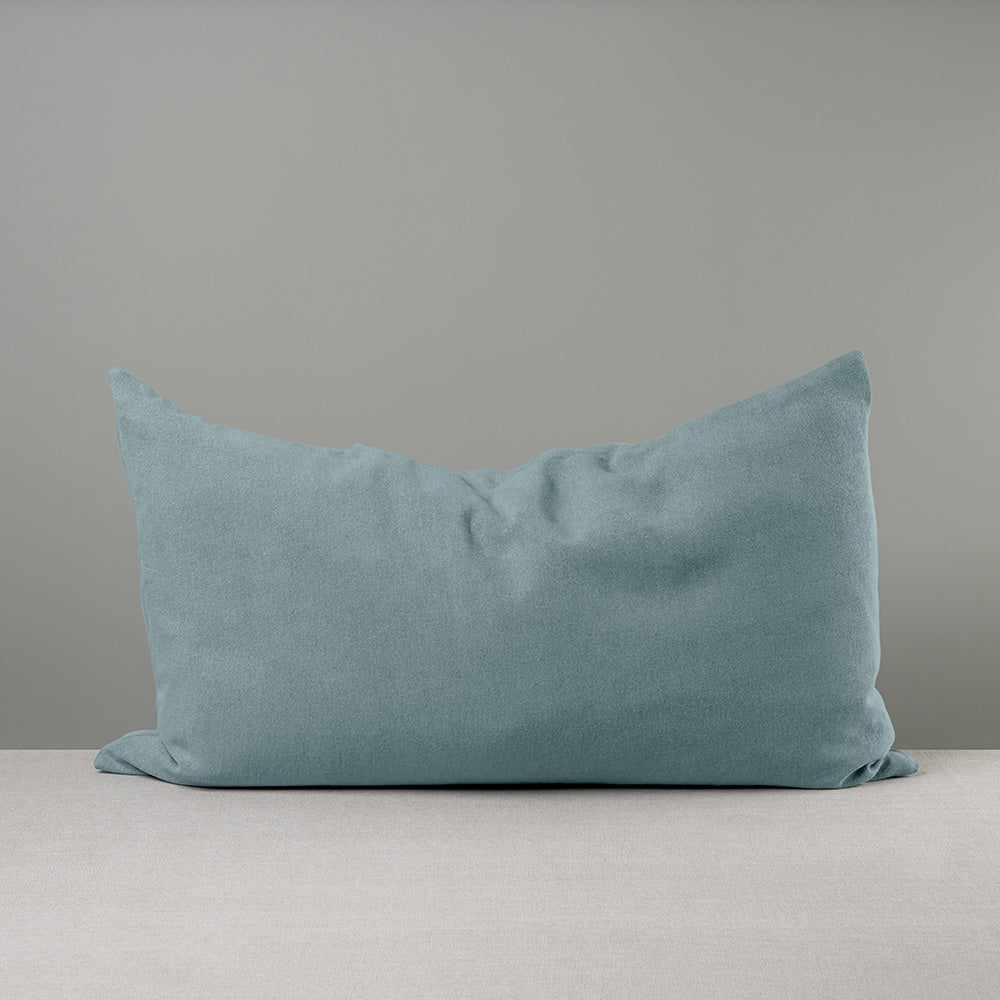 Rectangle Lollop Cushion in Laidback Linen, Cerulean