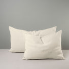 2 Different Sizes of Rectangle Lollop Dove Cushion - NiX By Nicola Harding & Co.