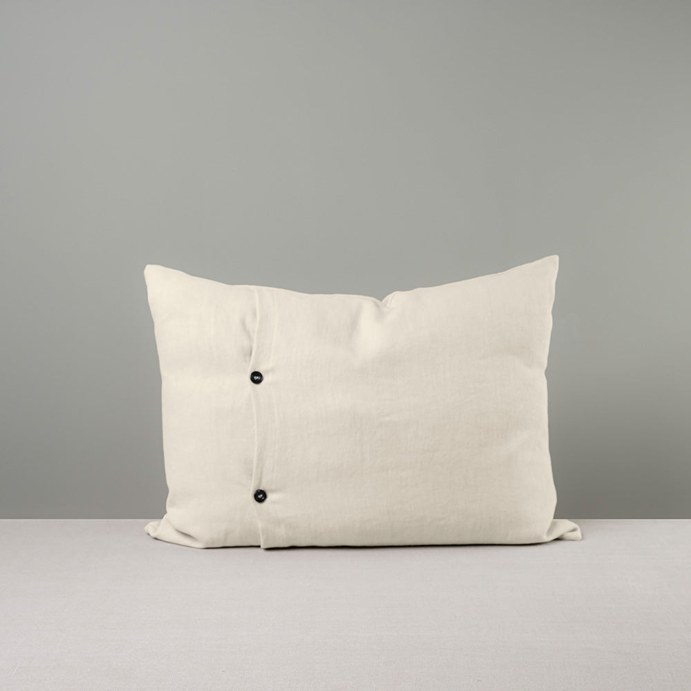 Back Side of Medium Rectangle Lollop Dove Cushion With 2 buttons - NiX