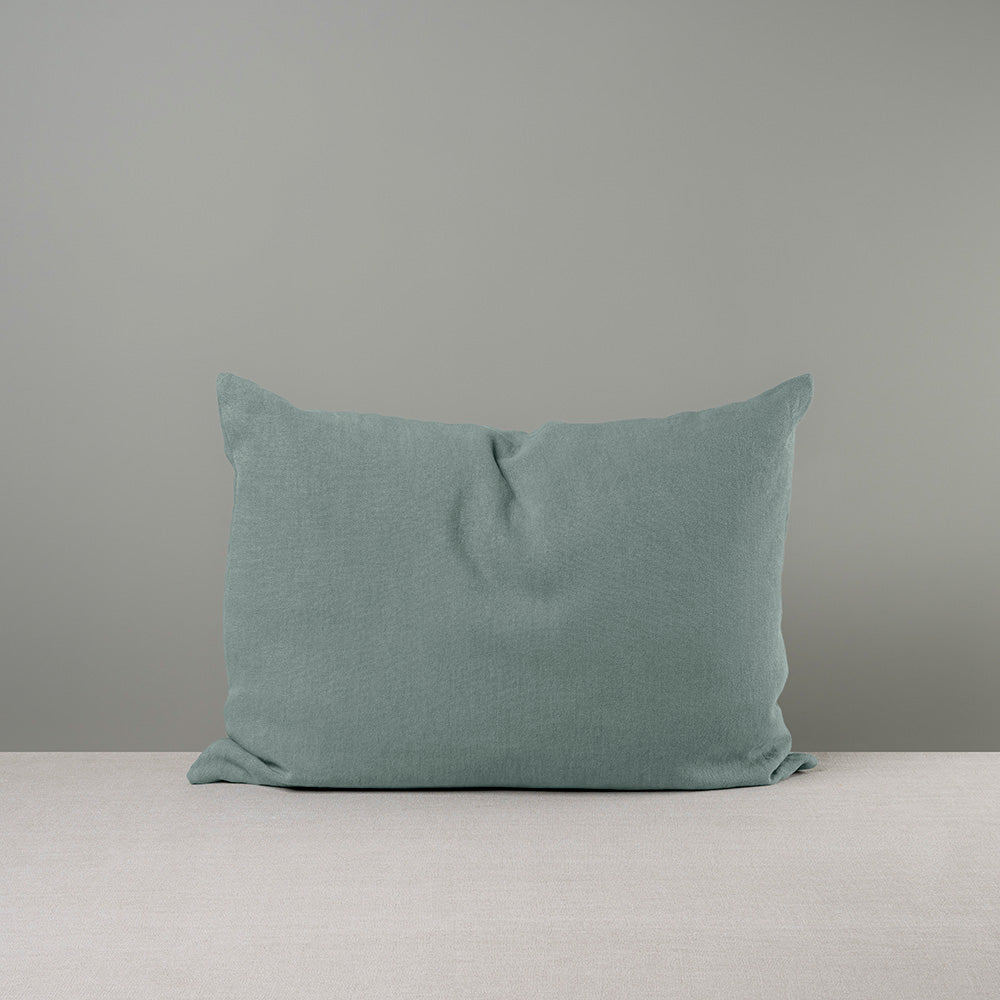 Rectangle Lollop Cushion in Laidback Linen, Mineral