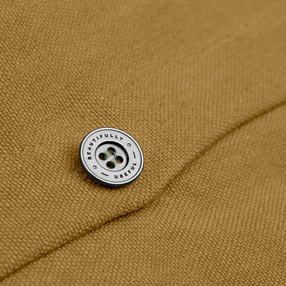 Rectangle Lollop Cushion in Laidback Linen, Ochre