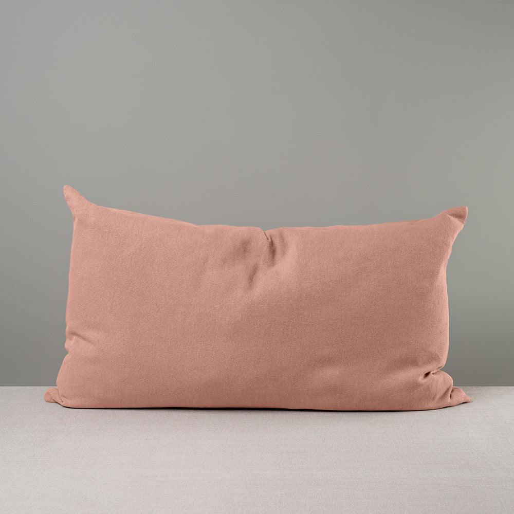 Rectangle Lollop Cushion in Laidback Linen, Roseberry