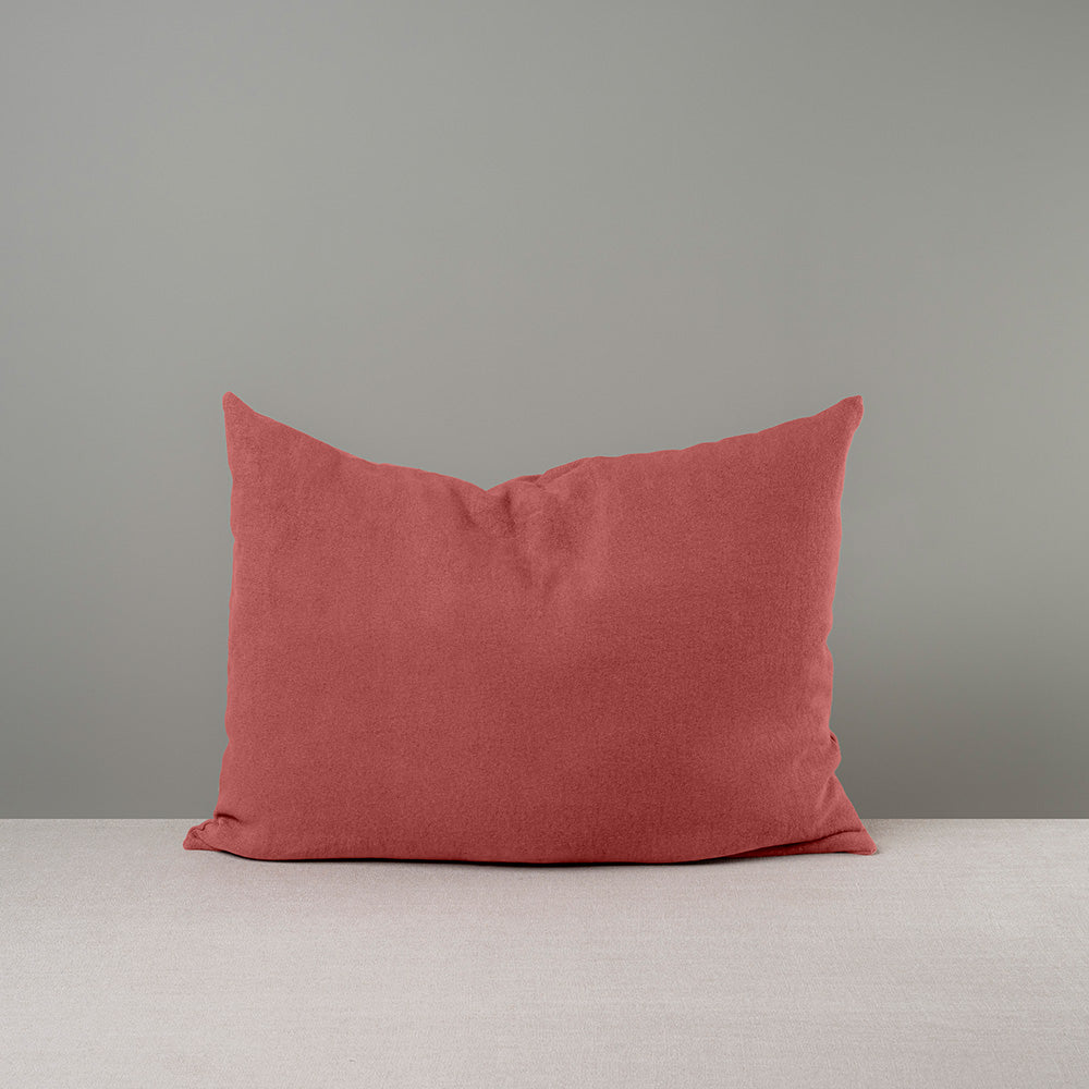 Rectangle Lollop Cushion in Laidback Linen, Rouge