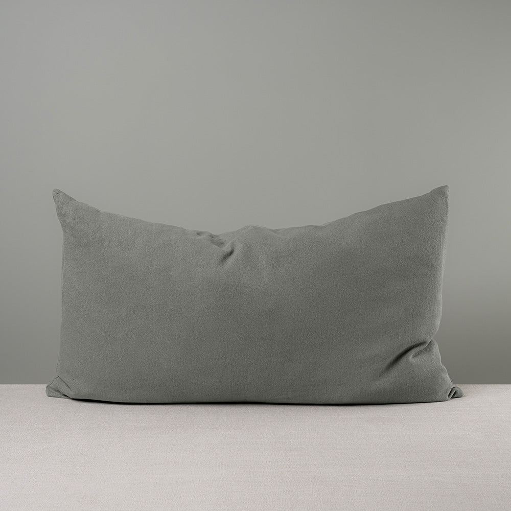  Rectangle Lollop Cushion in Laidback Linen, Shadow 