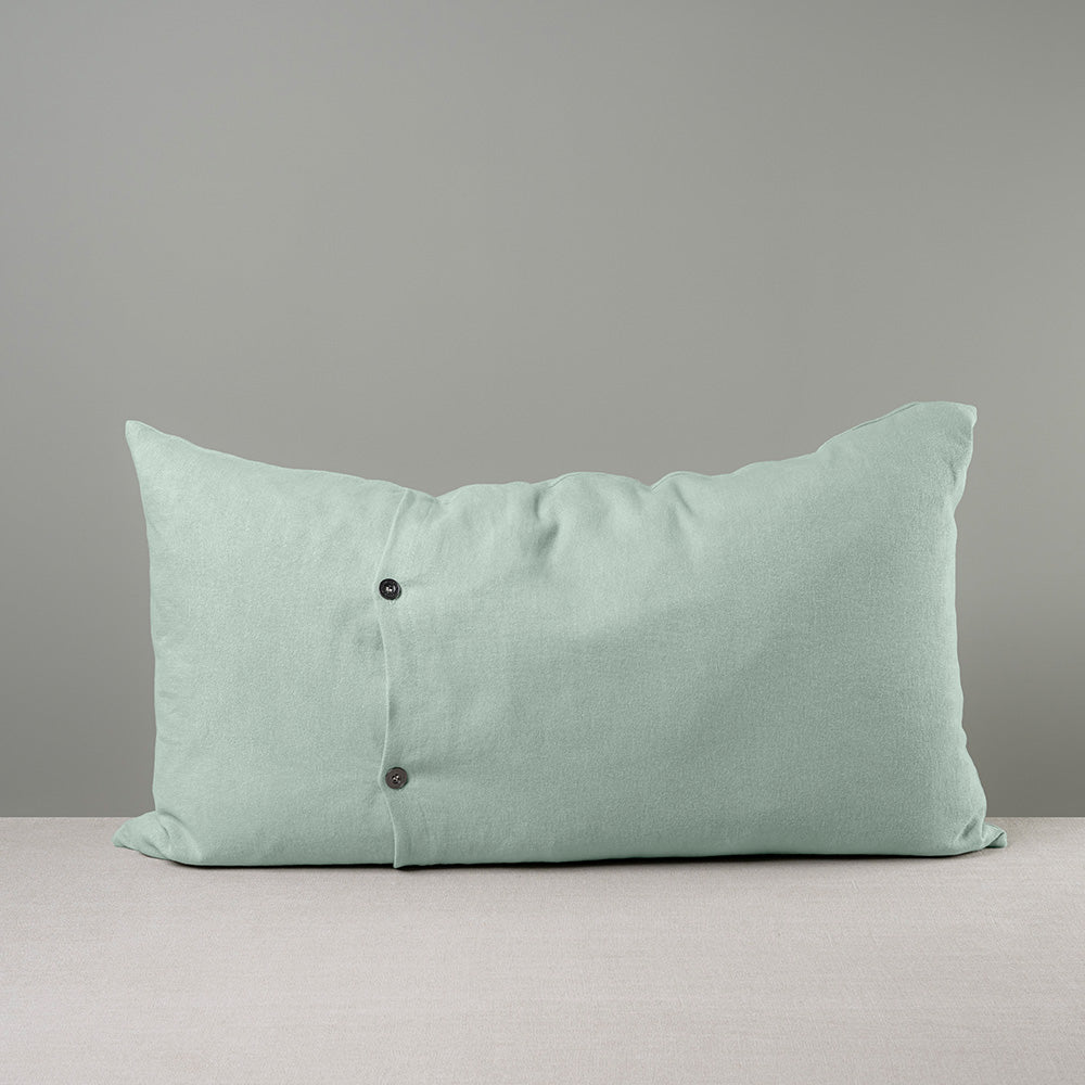 Back Side of Large Rectangle Lollop Cushion in Sky Blue Color With 2 Buttons - NiX