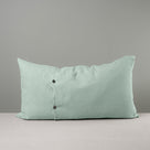 Back Side of Large Rectangle Lollop Cushion in Sky Blue Color With 2 Buttons - NiX
