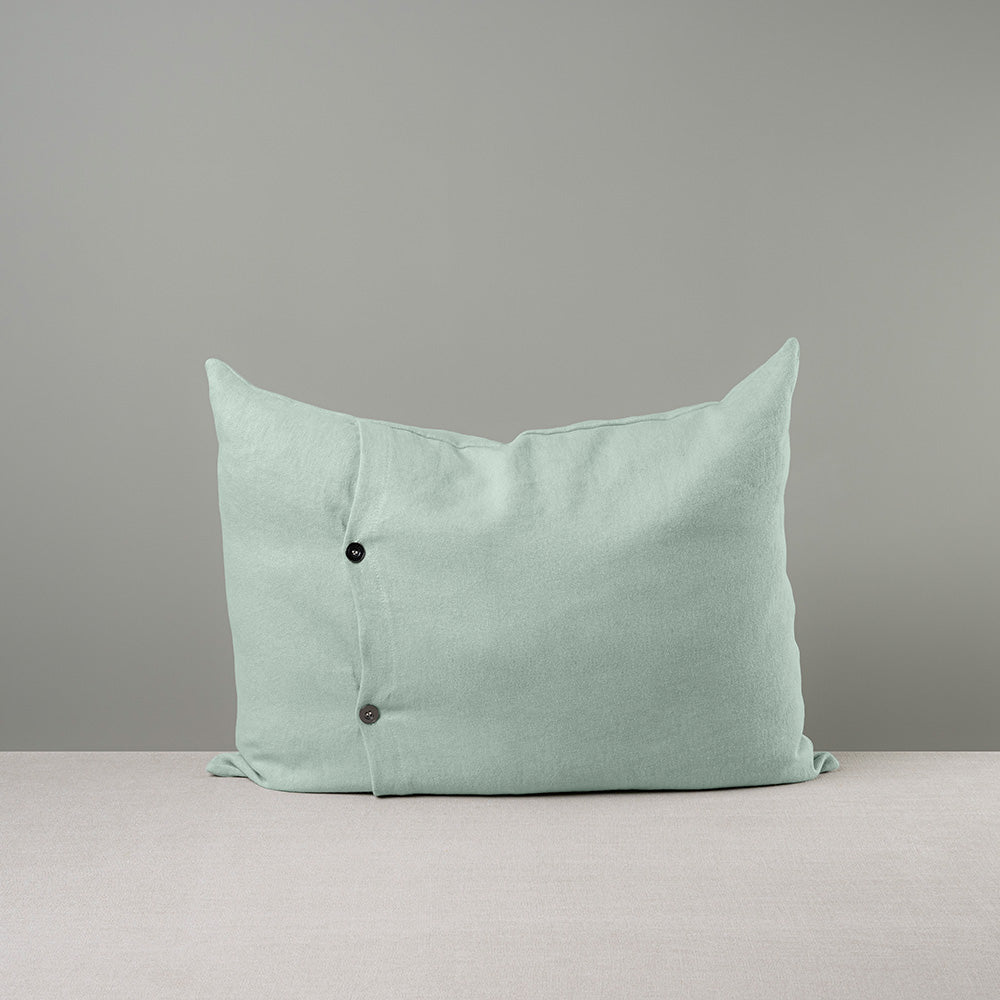 Back Side of Medium Rectangle Lollop Cushion in Sky Blue Color With 2 Buttons - NiX