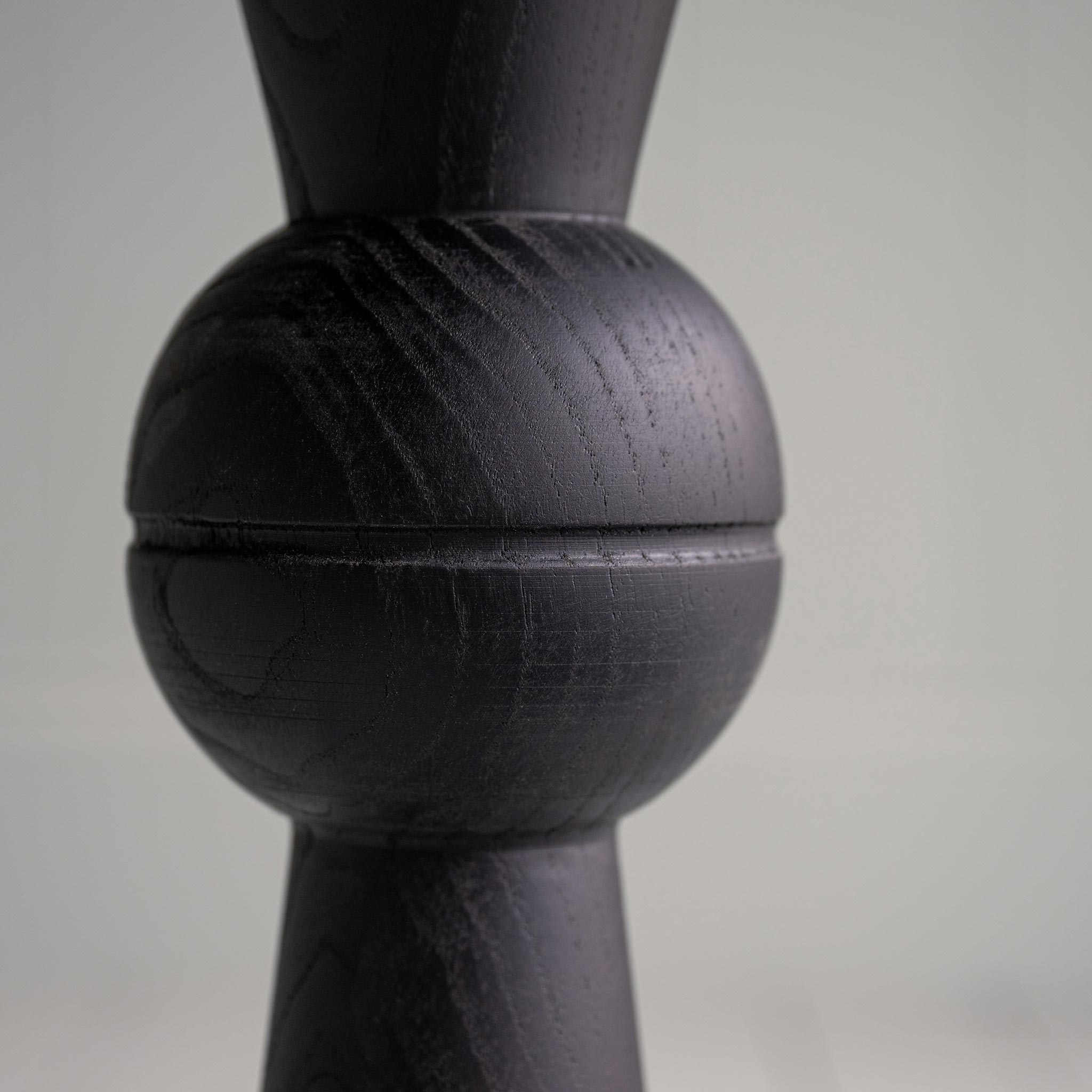 Anecdote Pedestal Table, Coal BlackDesign Closeup - Nicola Harding
