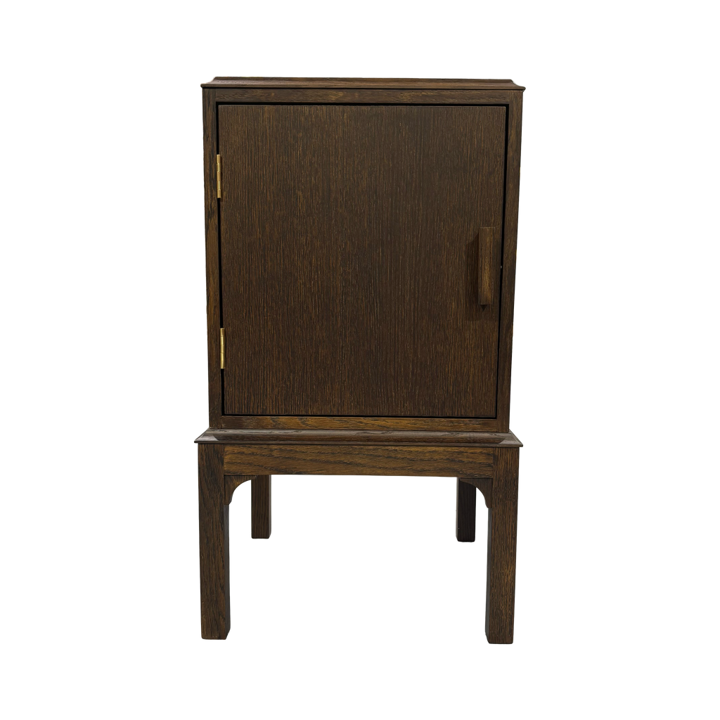 End-of-the-Line - Bits and Bobs Bedside Table, Antique Oak, Left Hand Side