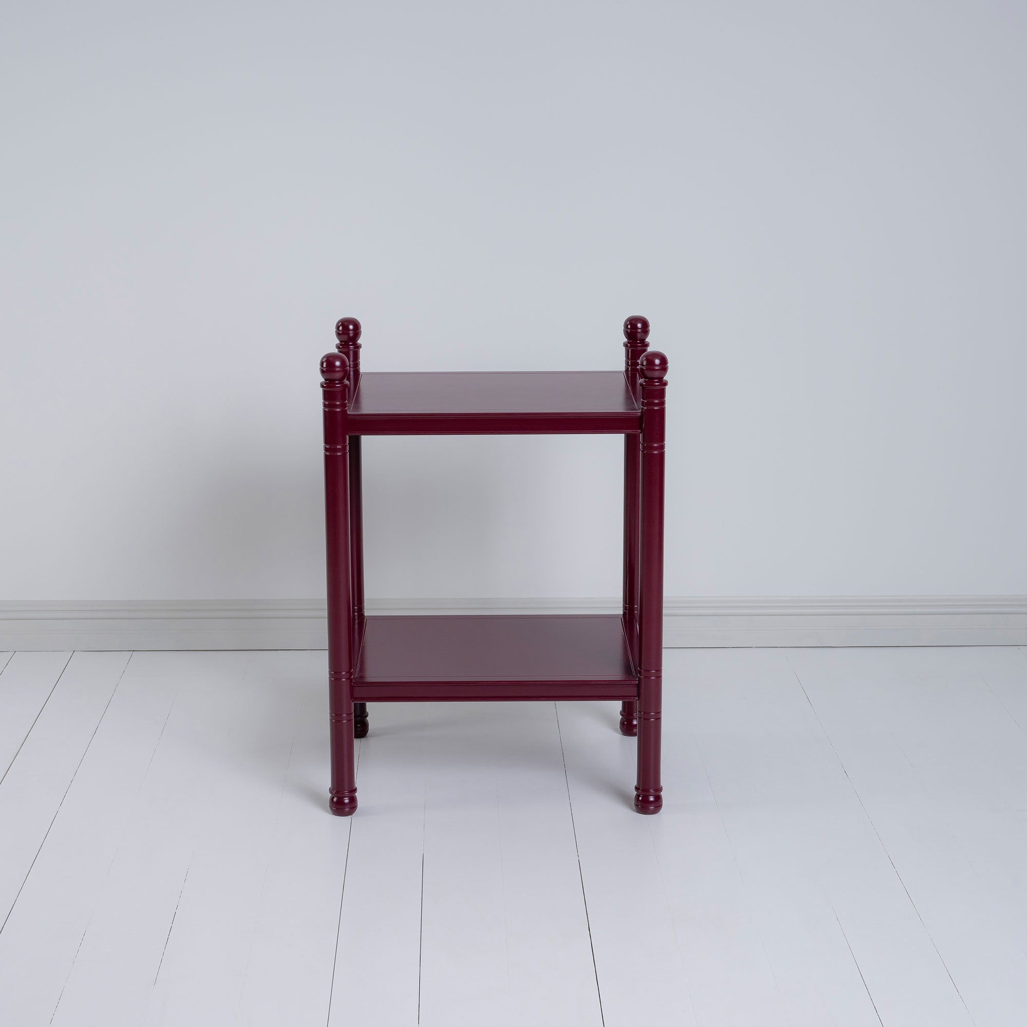 Side View of Revive Red Side Table - By NiX