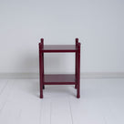 Side View of Revive Red Side Table - By NiX