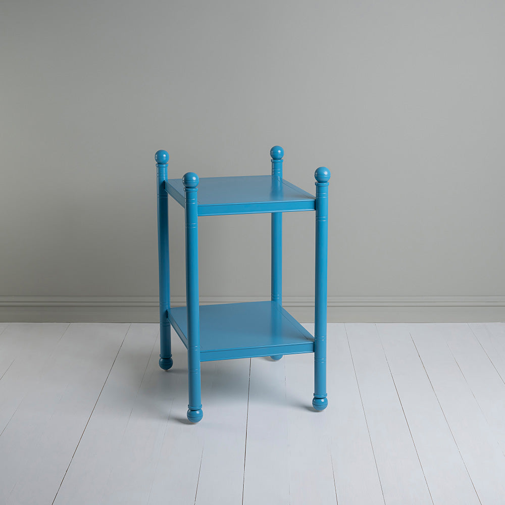 Side view of Revive Blue Side Table - By NiX