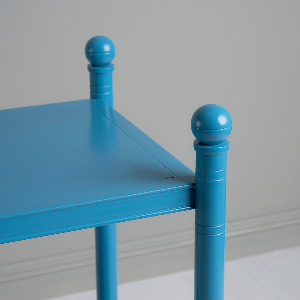 Design Closeup of Revive Blue Side Table - By NiX Furniture