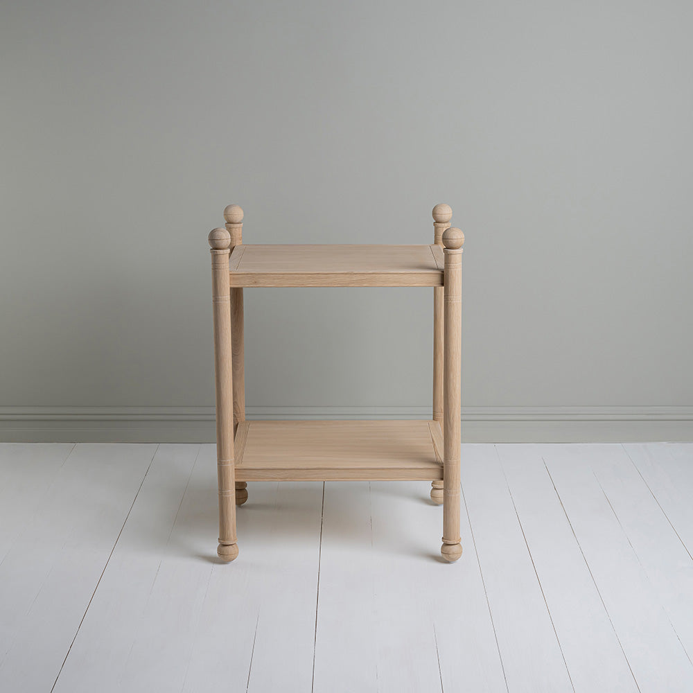 Revive Side Table, Oiled Oak, Front View - By NiX Furniture