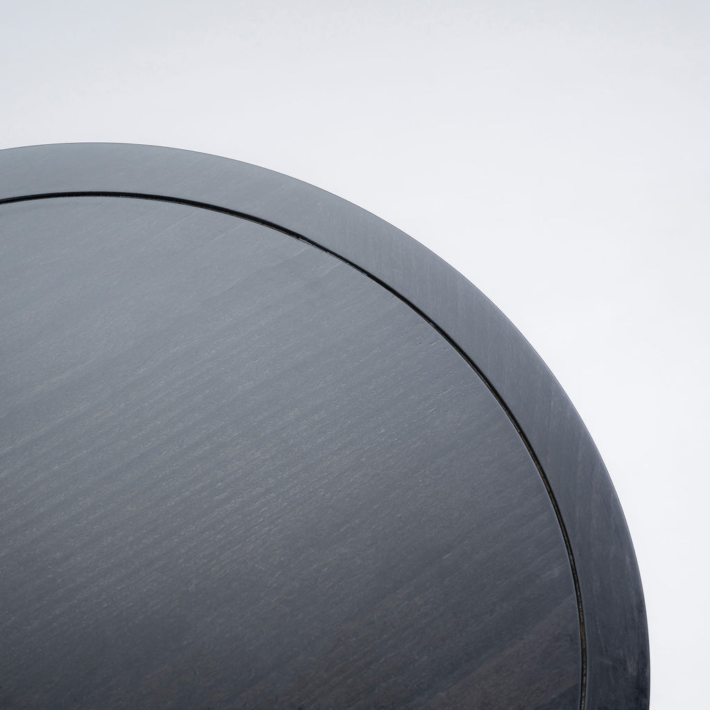 Spindle Side Table, Carbon Black, Closeup From Top - By NiX