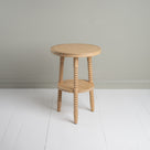Spindle Side Table, Oiled Oak - By Nicola Harding & Co.