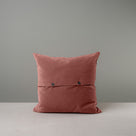 Back Side of Pink(Damson) Velvet Square Cushion With 2 Buttons - By NiX