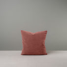 Front Side of Medium Pink(Damson) Velvet Square Cushion - Nicola Harding & Co.
