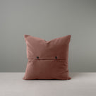 Back Side of Large Square Cushions in Dusky Pink Velvet With 2 Buttons - By NiX