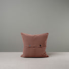 Back Side of Medium Square Cushions in Dusky Pink Velvet With 2 Buttons - By NiX