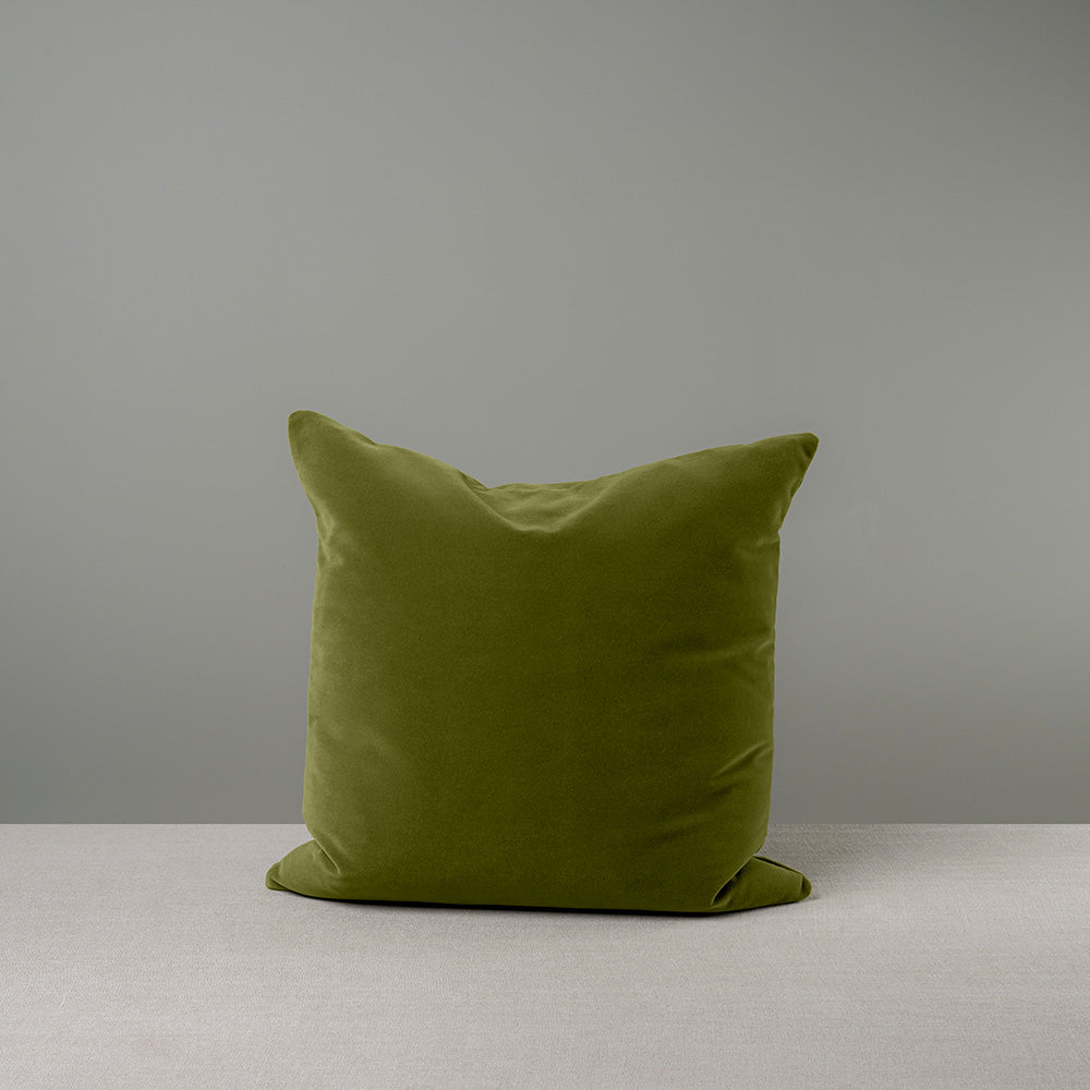 Square Kip Cushion in Intelligent Velvet, Lawn