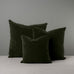 image of Square Kip Cushion in Intelligent Velvet, Seaweed