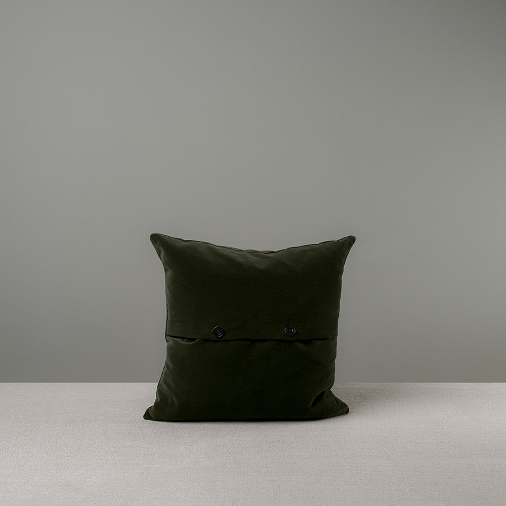  Square Kip Cushion in Intelligent Velvet, Seaweed 