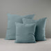 image of Square Kip Cushion in Laidback Linen, Cerulean