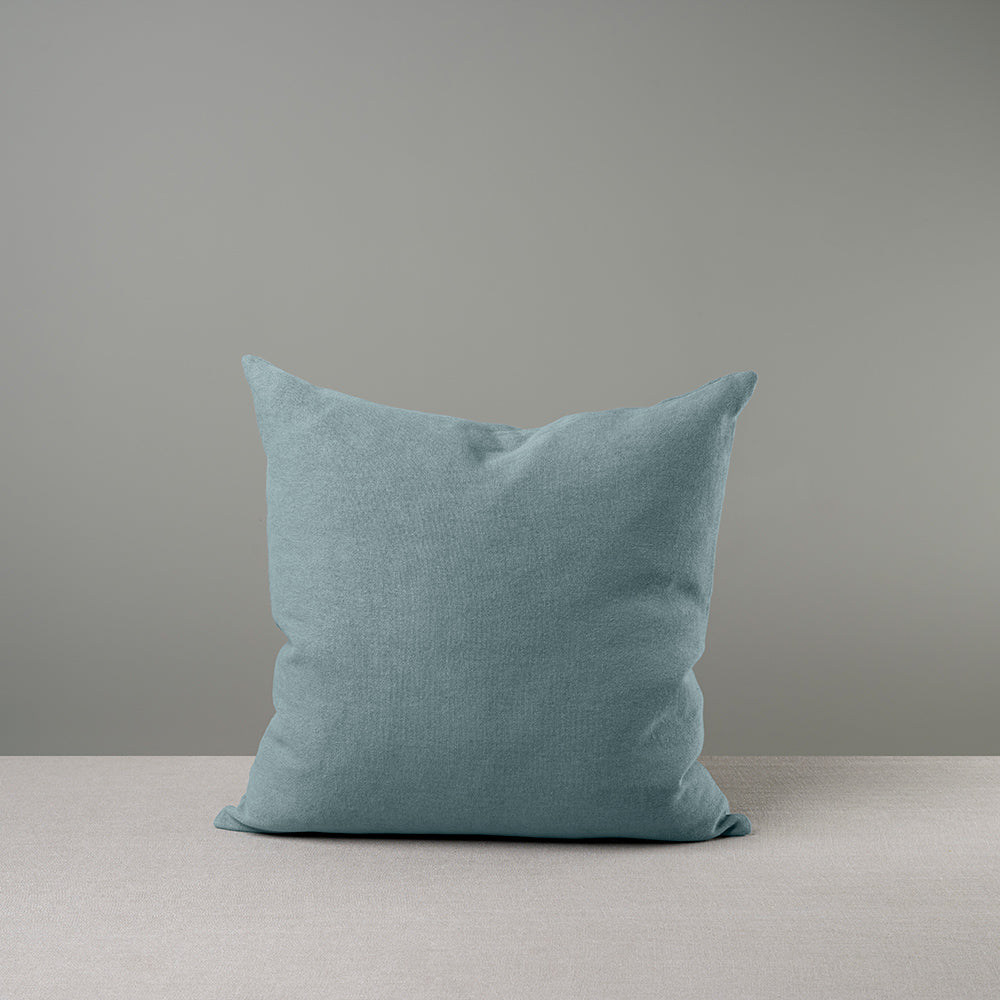 Square Kip Cushion in Laidback Linen, Cerulean