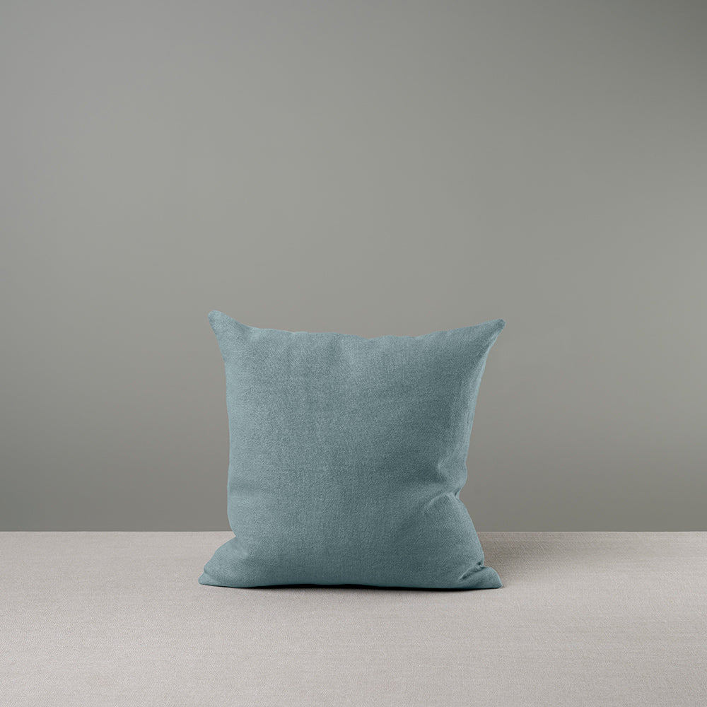 Square Kip Cushion in Laidback Linen, Cerulean