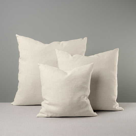 Square Kip Cushion in Laidback Linen, Dove