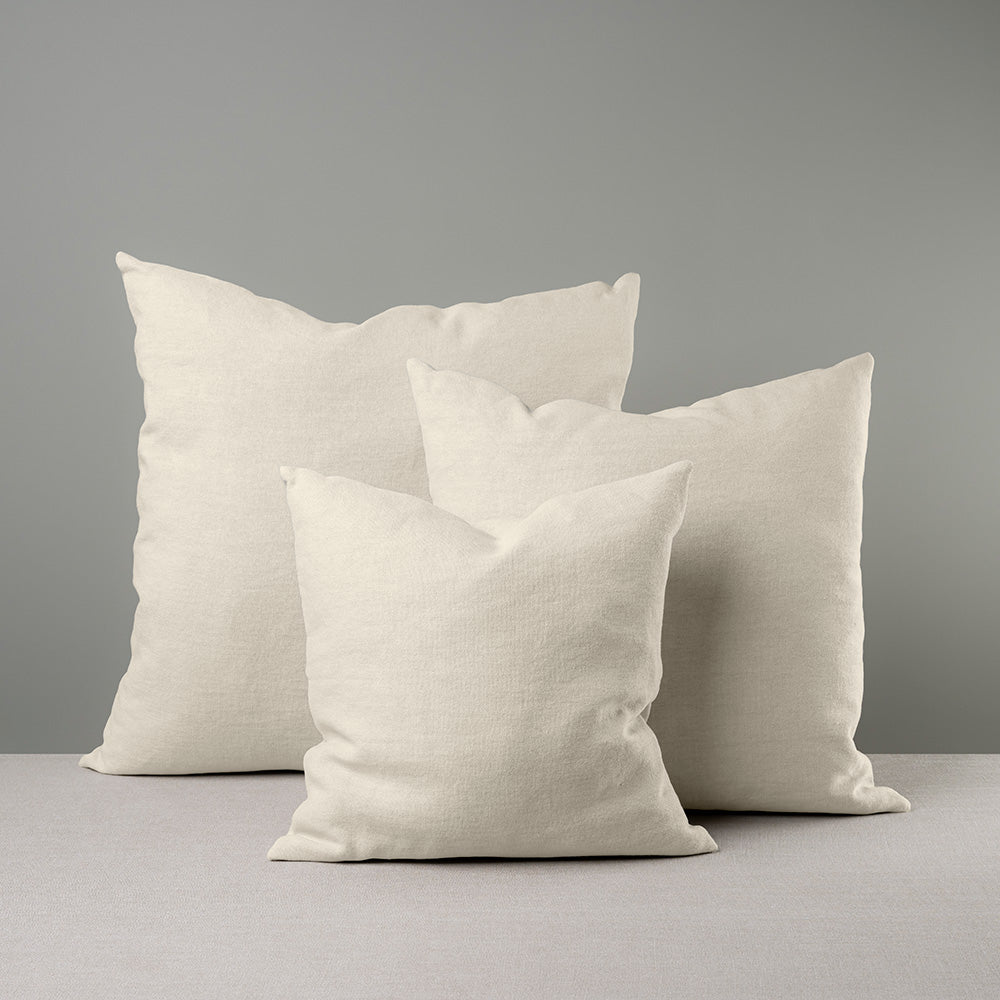  Square Kip Cushion in Laidback Linen, Dove 