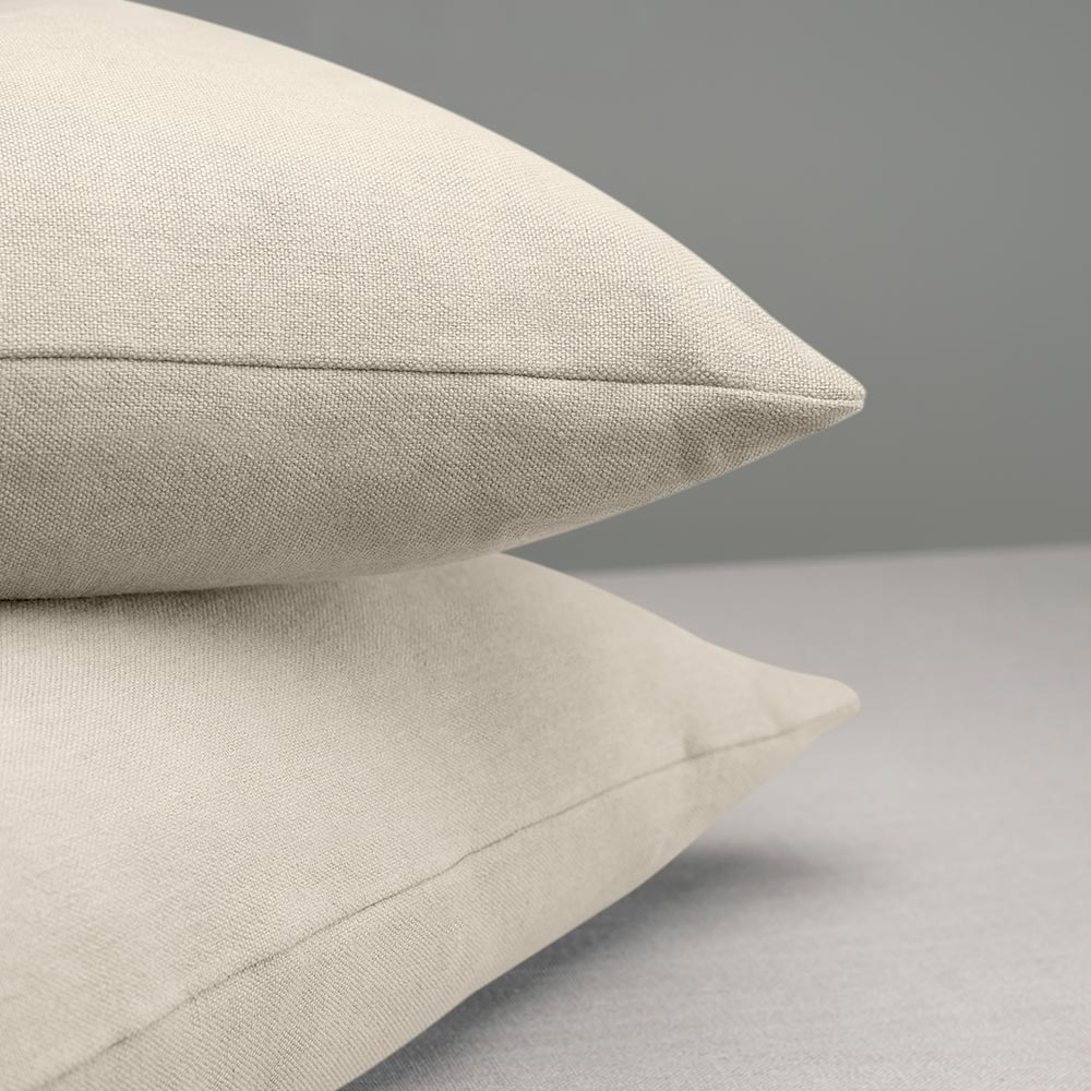 Square Kip Cushion in Laidback Linen, Dove