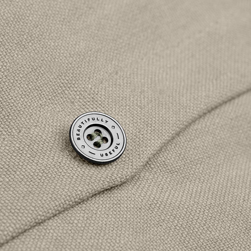 Square Kip Cushion in Laidback Linen, Dove