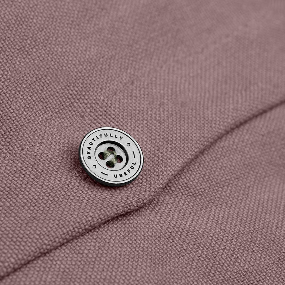 Square Kip Cushion in Laidback Linen, Heather