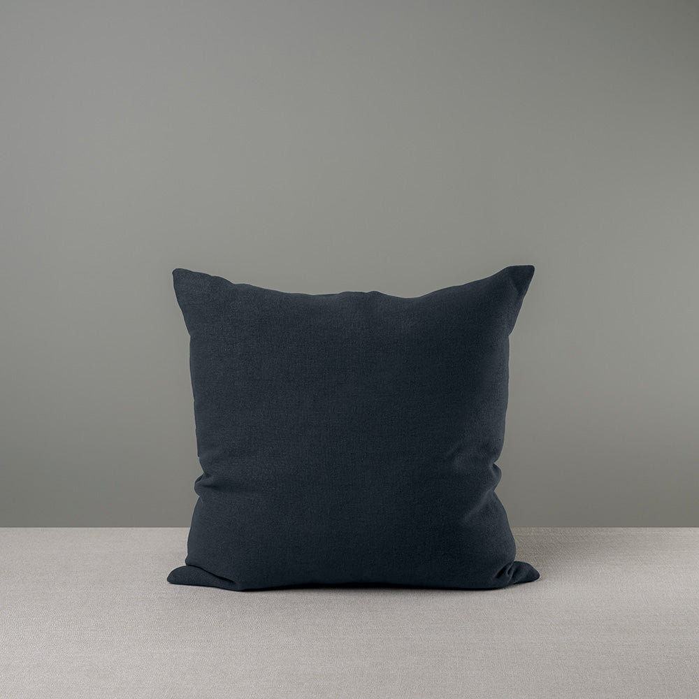 Square Kip Cushion in Laidback Linen, Midnight